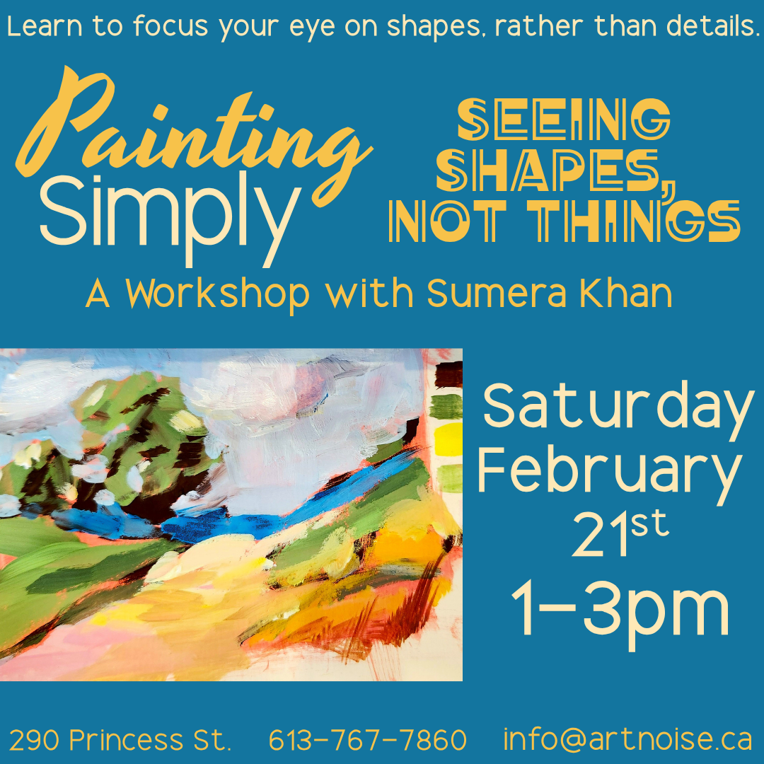 Painting Simply: Seeing Shapes, Not Things Workshop with Sumera Khan