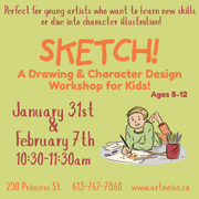SKETCH! A Drawing & Character Design Workshop for Kids