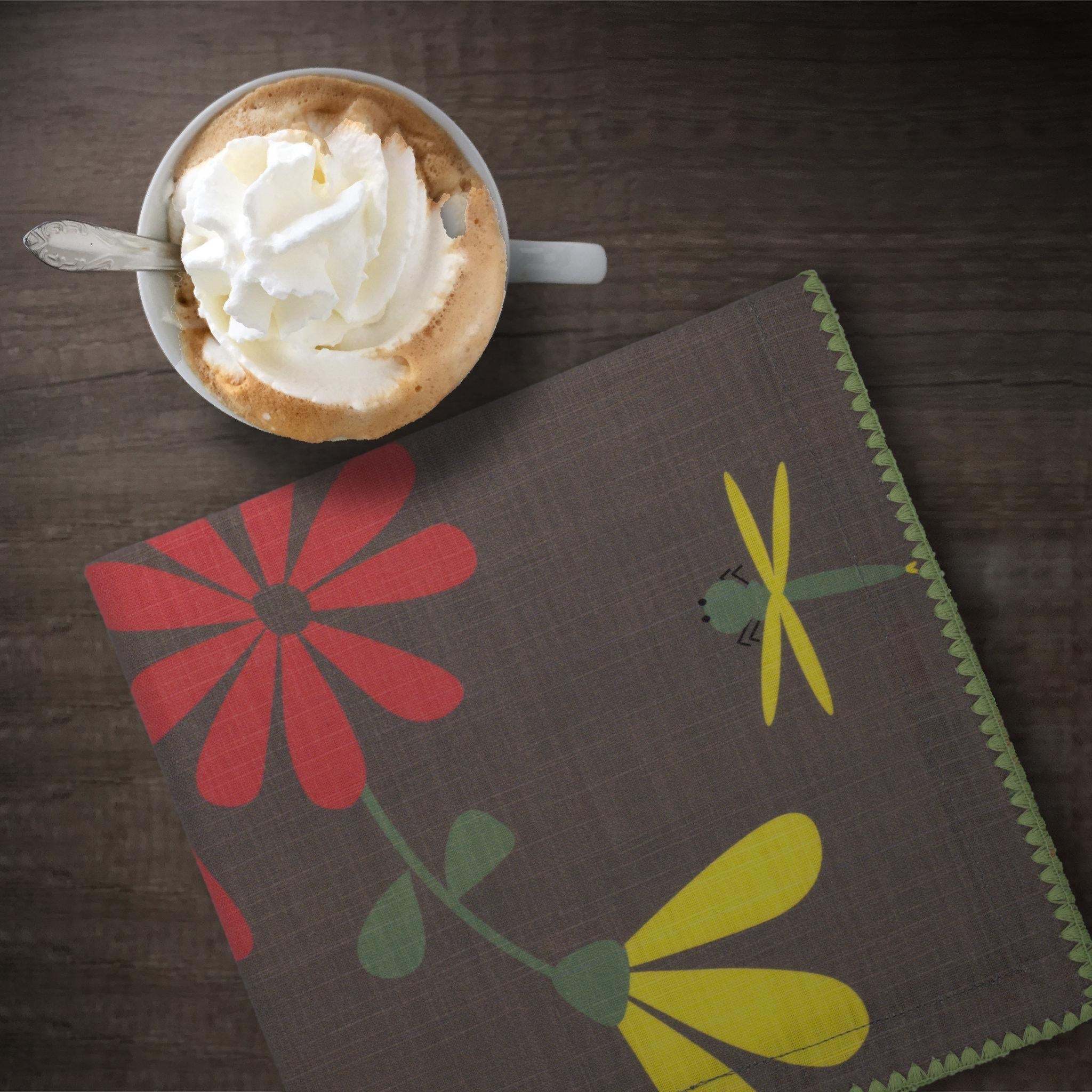 Shy Dragonfly-Premium Cotton Dinner Napkins