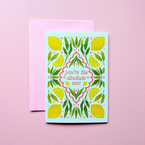 You're The Absolute Zest | Mini Greeting Card