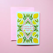  You're The Absolute Zest | Mini Greeting Card Cheeky Peach Designs Cards art-noise.myshopify.com youre-the-absolute-zest-mini-greeting-card