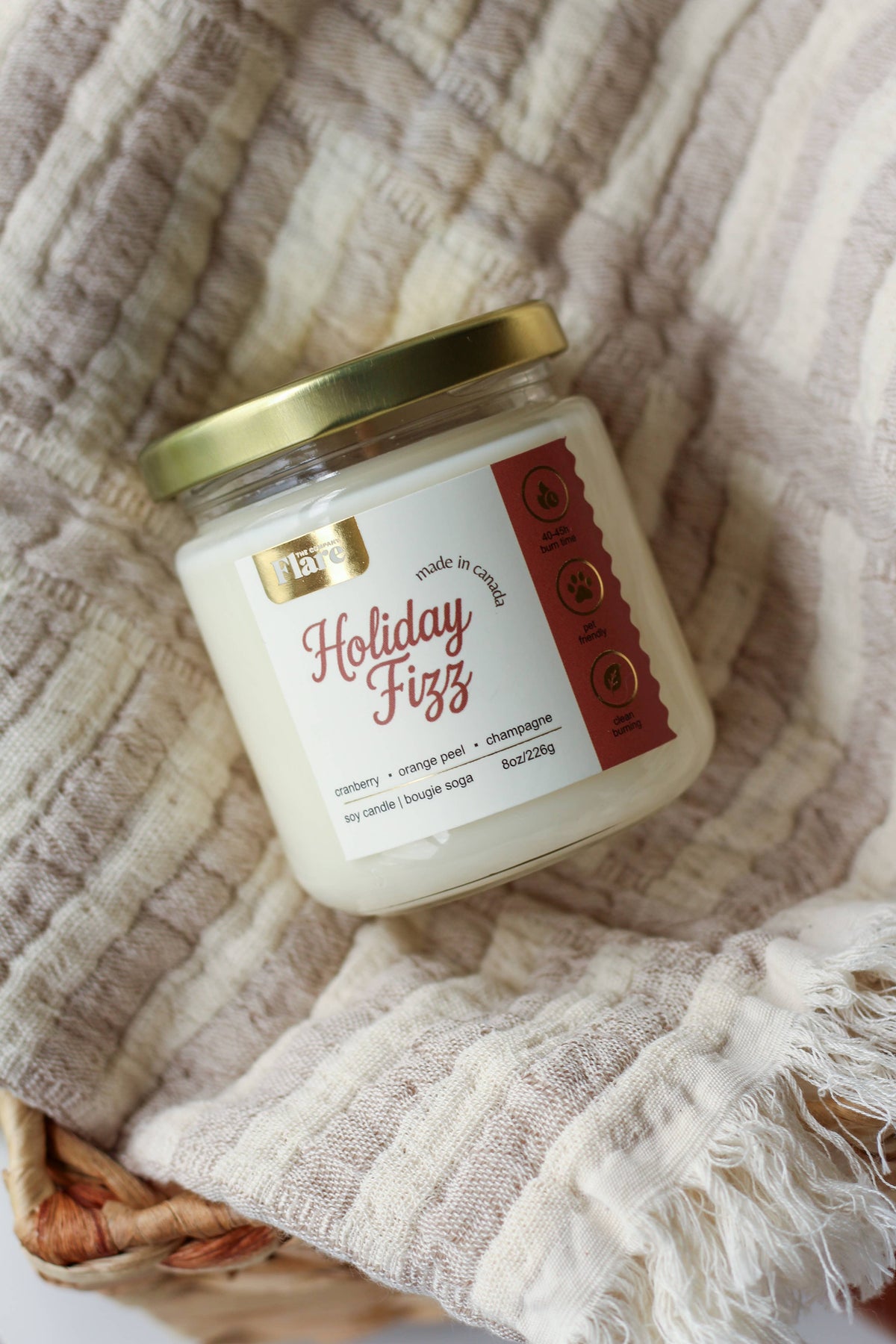 Holiday Fizz | 8oz Soy Candle