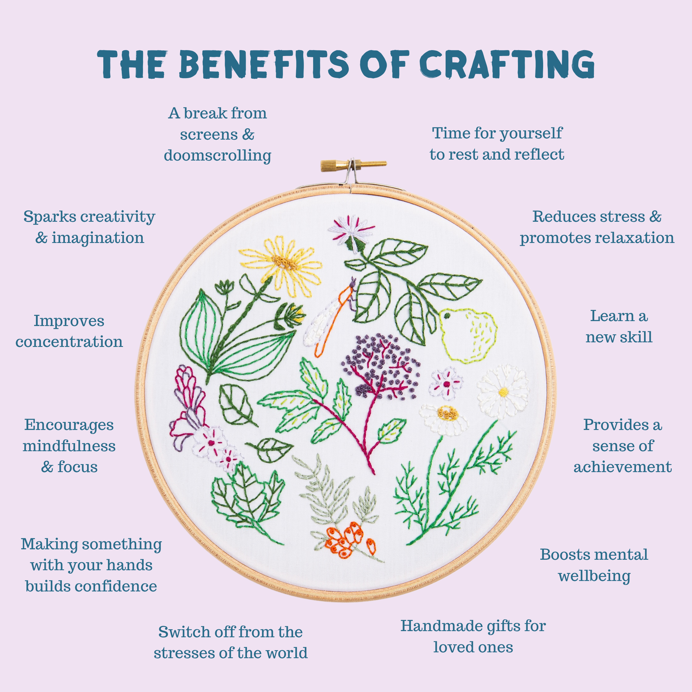 Pterodactyl Cross Stitch Kit | Beginner Craft Kit