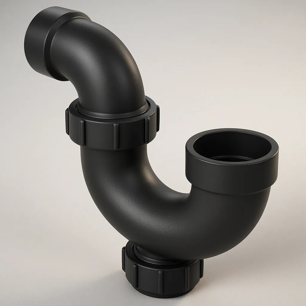  LESSO ABS P-Trap with Union & Cleanout – 1-1/2" Hub x Hub Fitting Good Day Building Supply Inc. Plumbing Fittings art-noise.myshopify.com lesso-abs-p-trap-with-union-cleanout-1-1-2-hub-x-hub-fitting