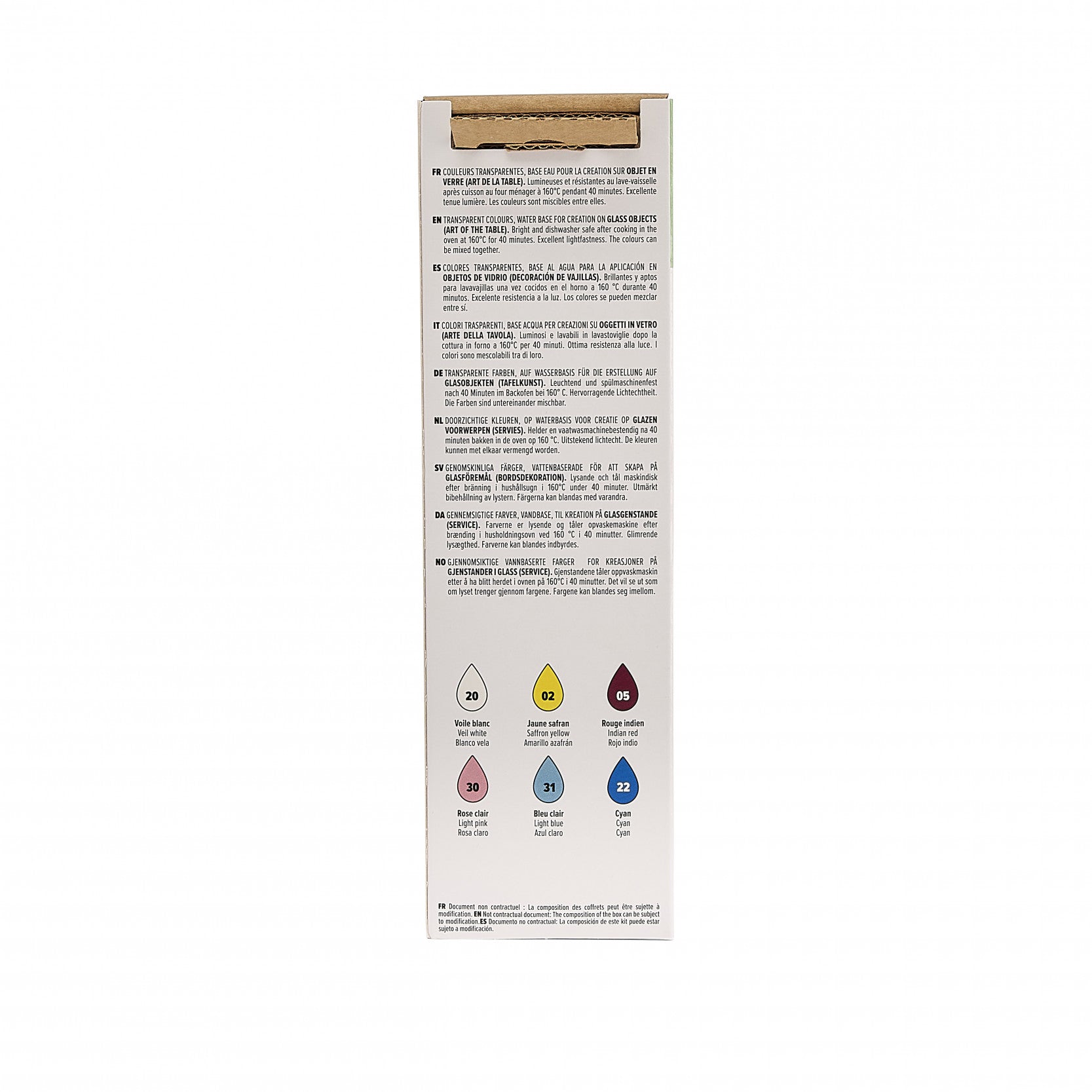 Pebeo - Vitrea 160 - Initiation Set Gloss 6 x 20 ml - Art Noise