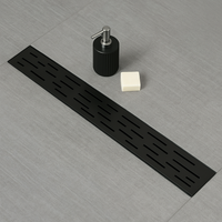 Architect Linear Shower Drain – 36" Linear Shower Drain with Leveling Feet, ABS Base Flange & LESSO Flush Bushing – Tile Insert & Grate Cover(UPC Certified)