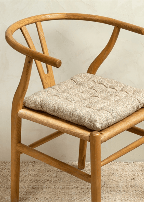 Aditi Block Print Chair Pad