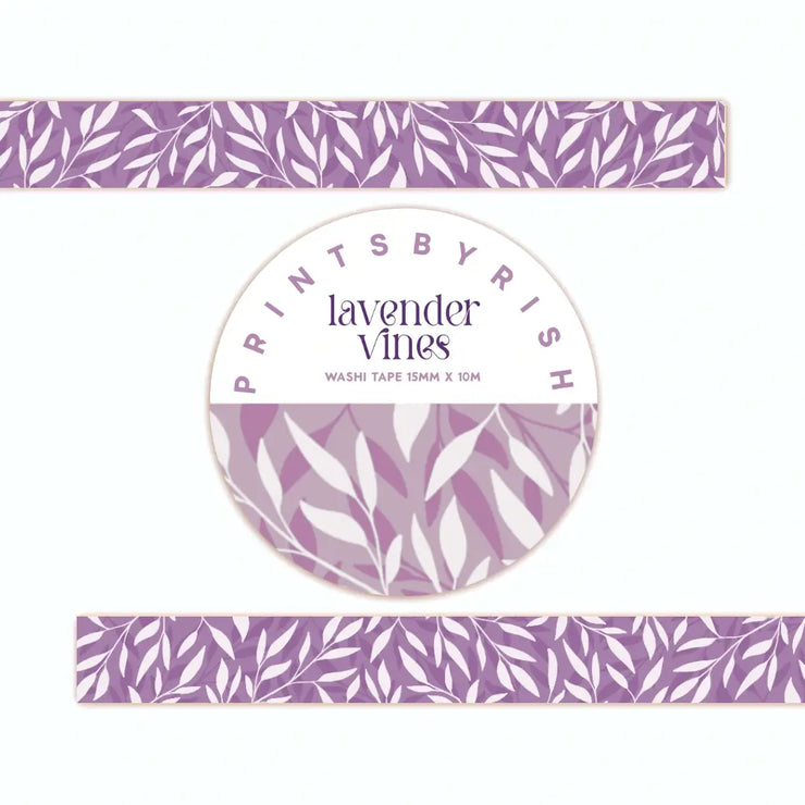 Prints by Rish - Lavender Vines Washi Tape - Art Noise