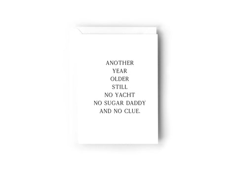 Another year older still no yacht card Creativien product_type art-noise.myshopify.com another-year-older-still-no-yacht-card Another year older still no yacht card Creativien  art-noise.myshopify.com another-year-older-still-no-yacht-card