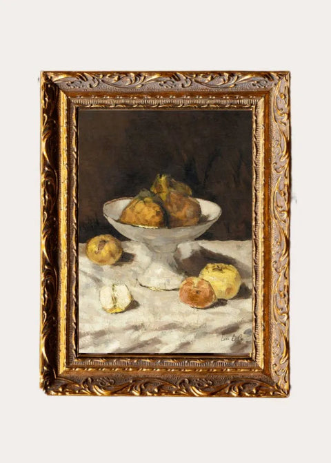  Antique Fruit | French Brass Gold Mould Framed Art – 8” x 11” Clementine Home Floral Gift  art-noise.myshopify.com antique-fruit-french-brass-gold-mould-framed-art-8-x-11