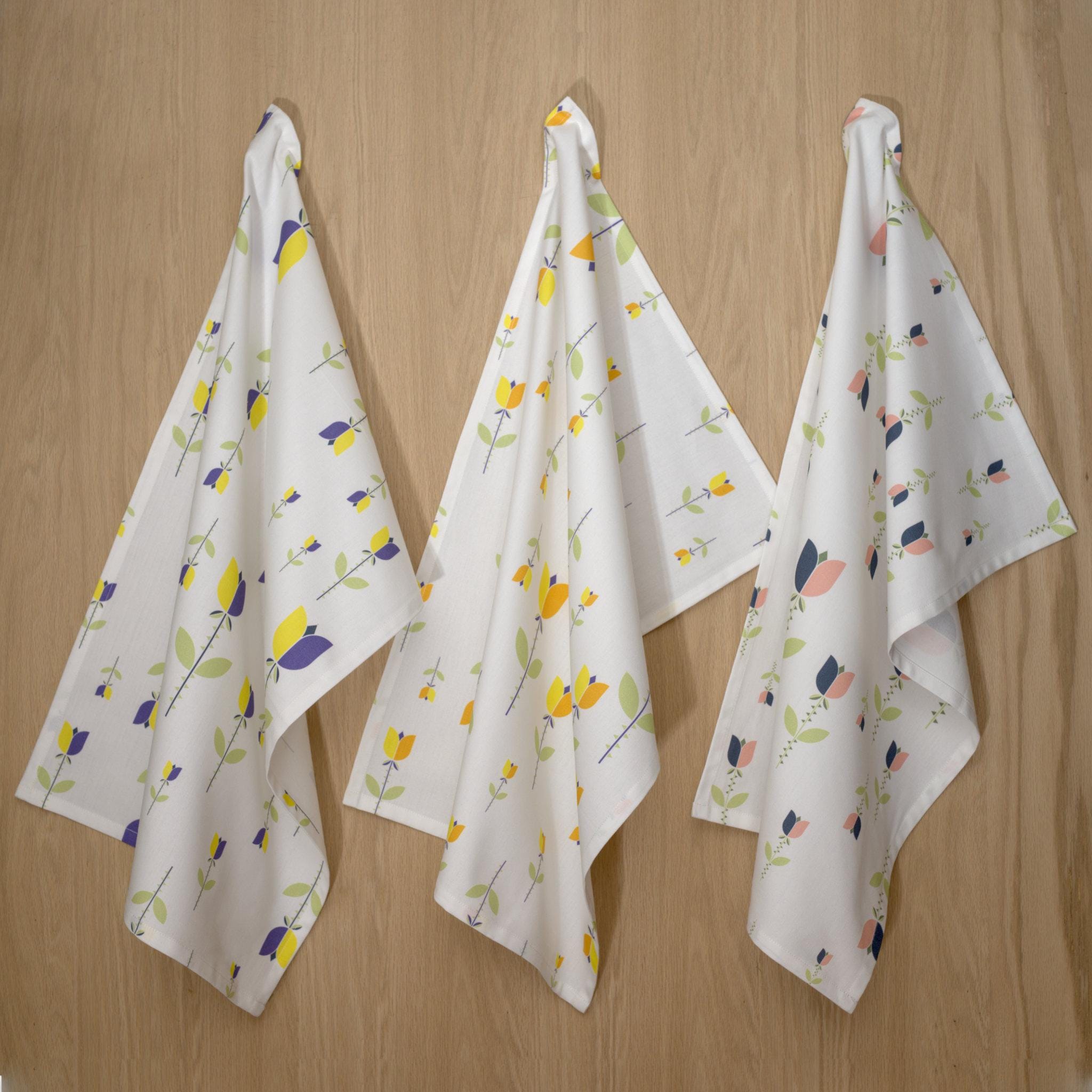 Lip TuLip Art Deco Tea Towels-Set/3