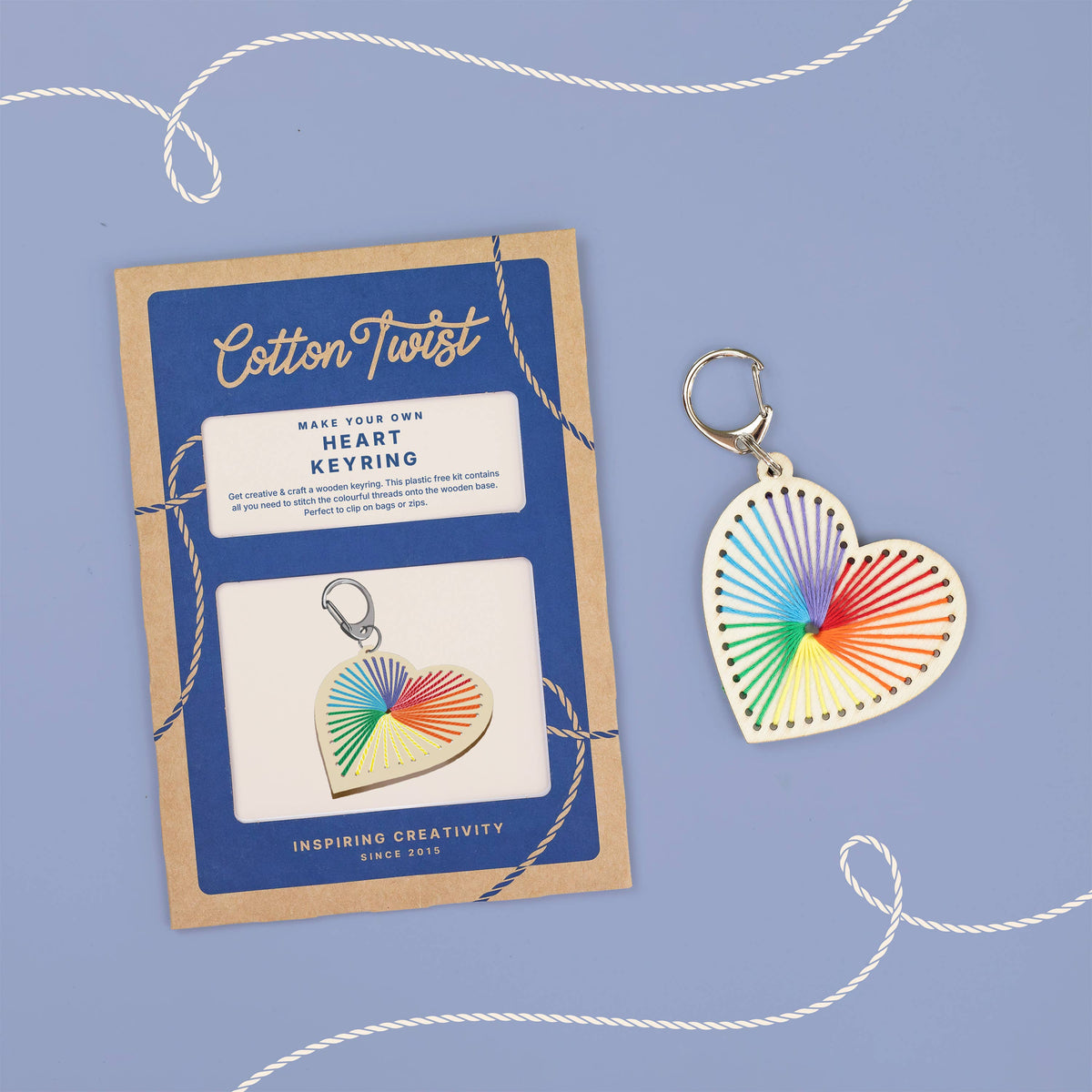 Heart Keyring Craft Kit