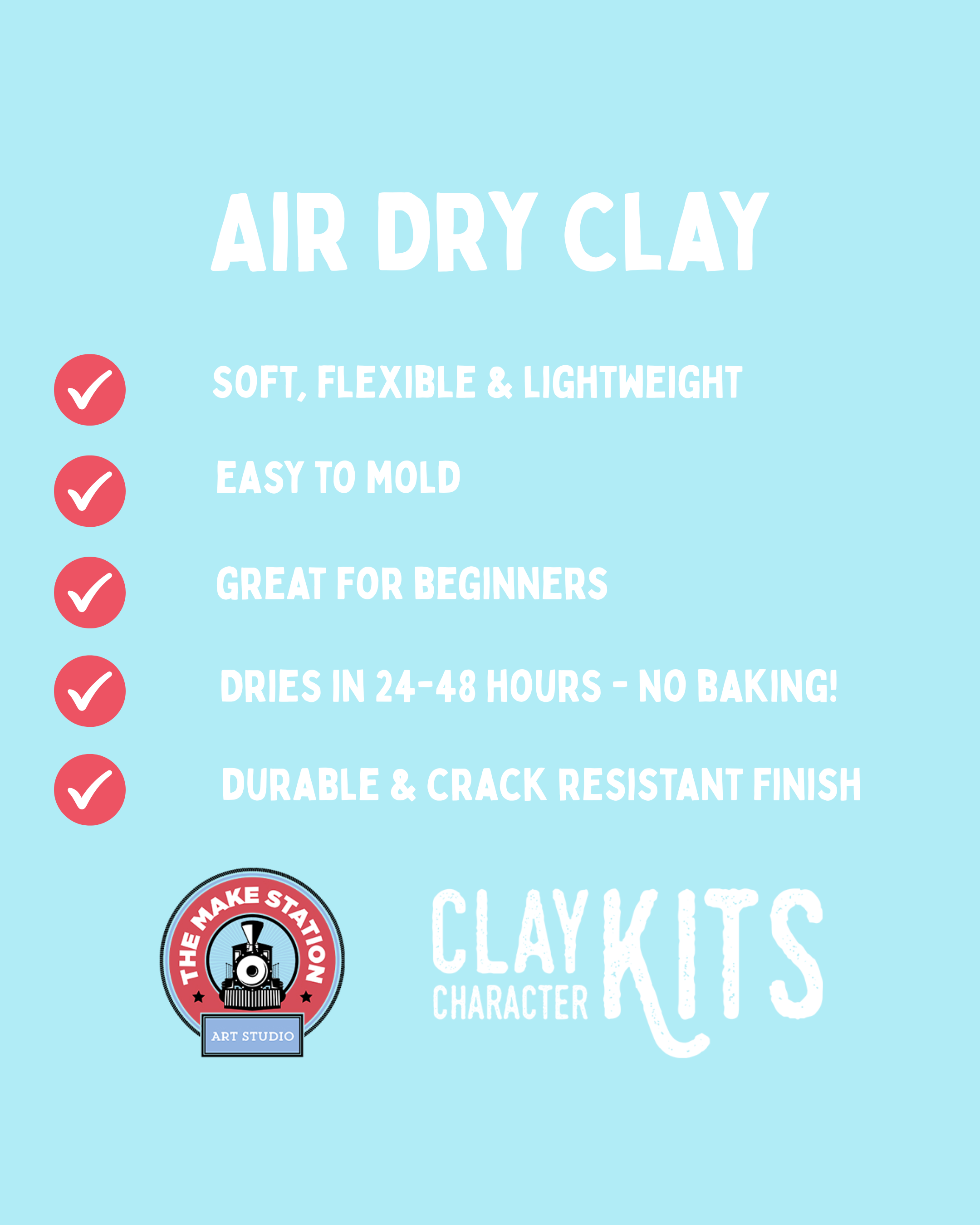 Octopals DIY Air Dry Clay Kit - Arts & Craft Kit