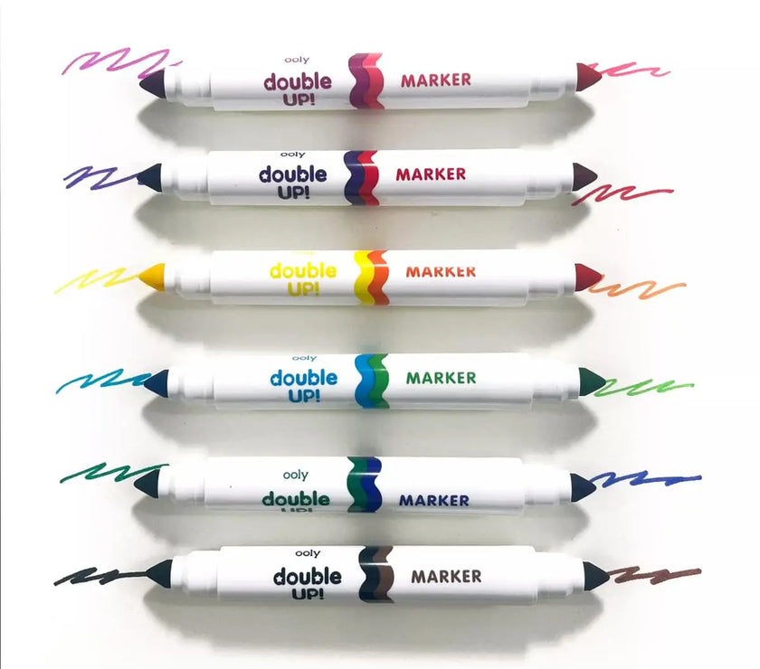 OOLY - Double Up! Double Ended Markers - Set of 6/12 Colors