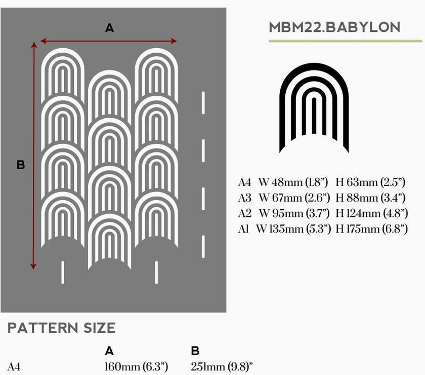 Babylon Furniture Stencil