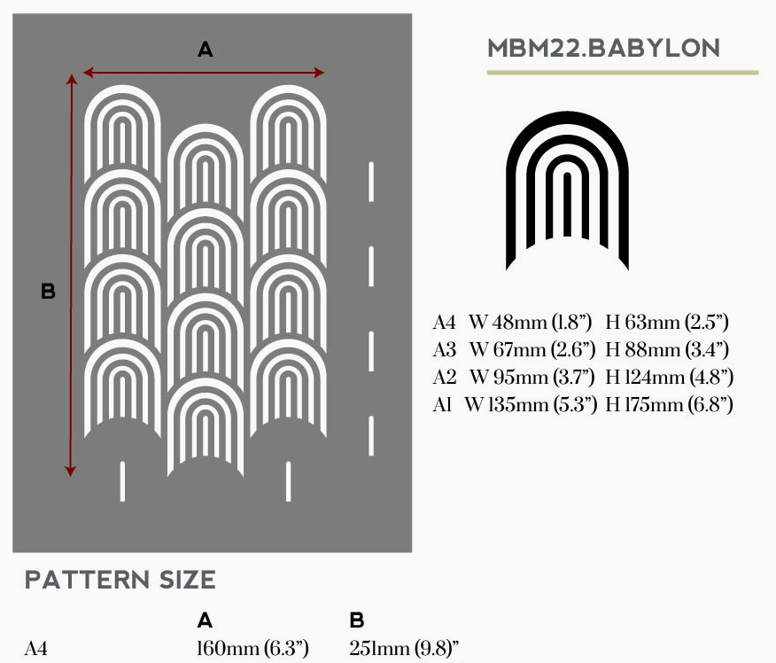 Babylon Furniture Stencil