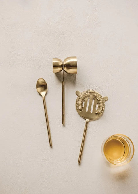 Bar Tools, Set of 3 - Matte Gold Clementine Home Floral Gift product_type art-noise.myshopify.com bar-tools-set-of-3-matte-gold Bar Tools, Set of 3 - Matte Gold Clementine Home Floral Gift  art-noise.myshopify.com bar-tools-set-of-3-matte-gold