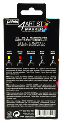 4Artist Marker - Set 5x4mm Basic - Art Noise