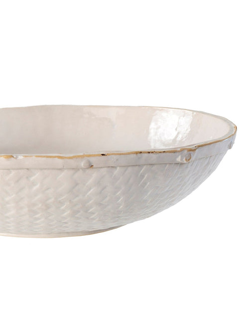 Basketweave Serving Bowl