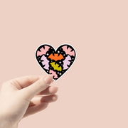 Bat Heart Sticker Glitter Paper Scissors sticker art-noise.myshopify.com bat-heart-sticker