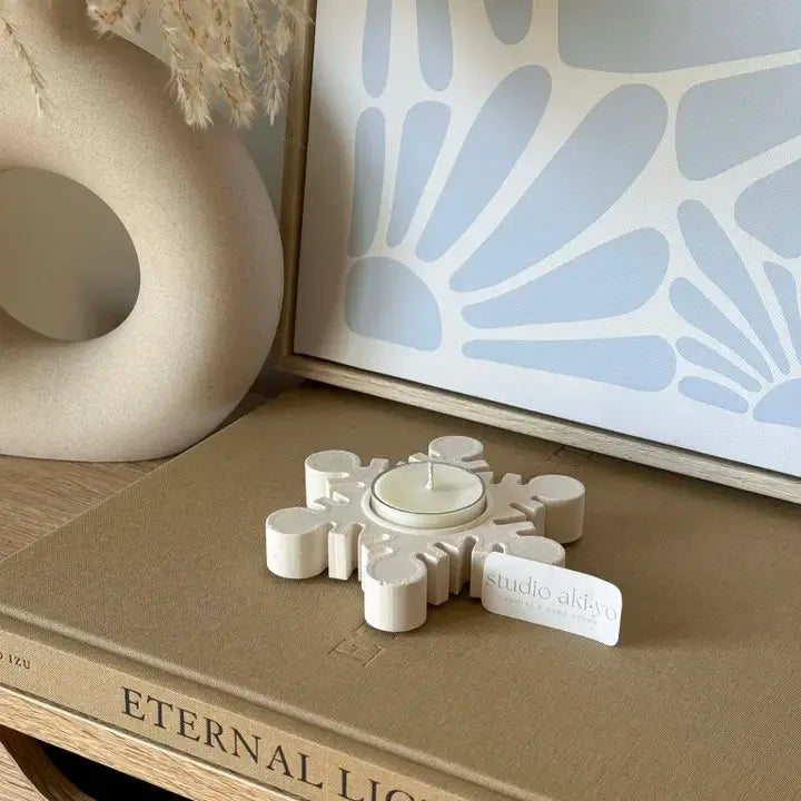  Holiday Snowflake Tealight Candle Holder | Christmas Decor Studio Akiyo  art-noise.myshopify.com holiday-snowflake-tealight-candle-holder-christmas-decor