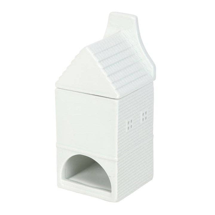 White Nordic House Oil Burner and Wax Warmer Eloise and Oliver product_type art-noise.myshopify.com white-nordic-house-oil-burner-and-wax-warmer