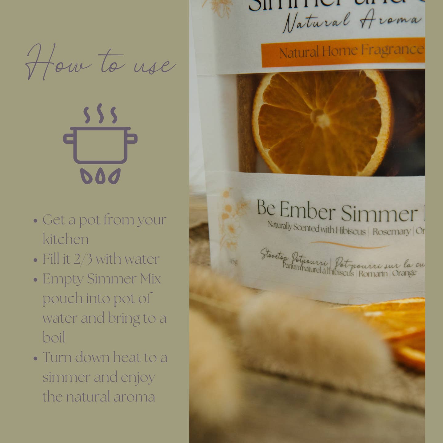 Be Ember Simmer Pot Mix – Natural Autumn Spice Aroma