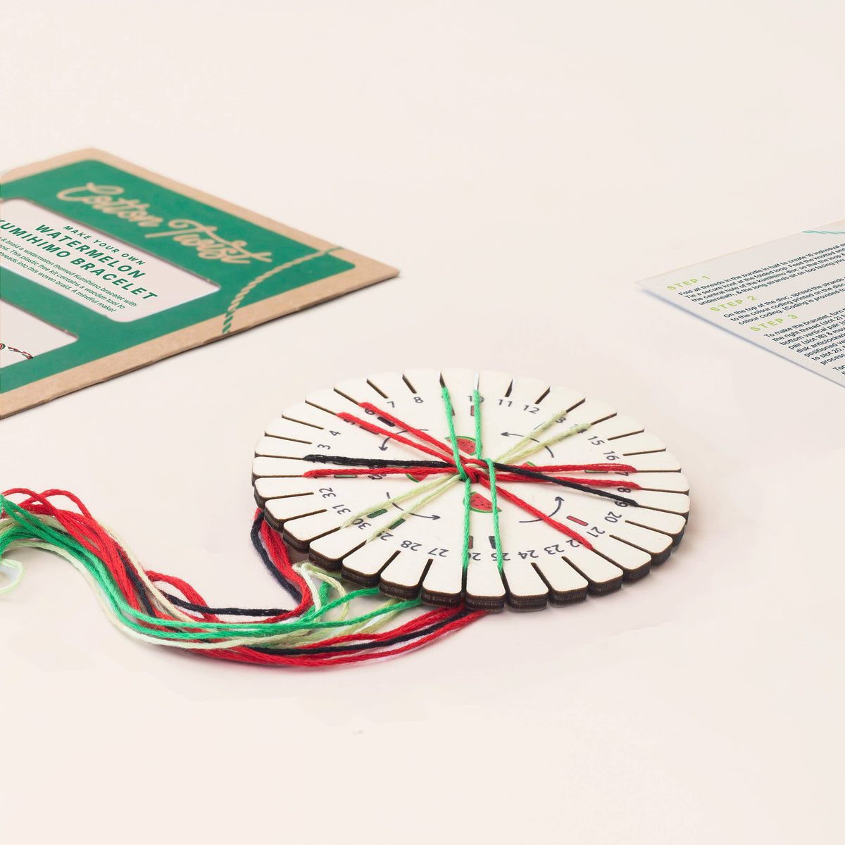 Make Your Own Watermelon Kumihimo Bracelet Kit