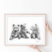 3 Brown Bear Cubs Illustration - "Social Animal" Collection LE NID atelier illustration art-noise.myshopify.com 3-brown-bear-cubs-illustration-social-animal-collection 3 Brown Bear Cubs Illustration - "Social Animal" Collection LE NID atelier illustration art-noise.myshopify.com 3-brown-bear-cubs-illustration-social-animal-collection