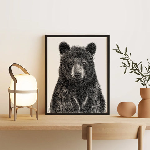 Black Bear Portrait LE NID atelier illustration art-noise.myshopify.com black-bear-portrait Black Bear Portrait LE NID atelier illustration art-noise.myshopify.com black-bear-portrait