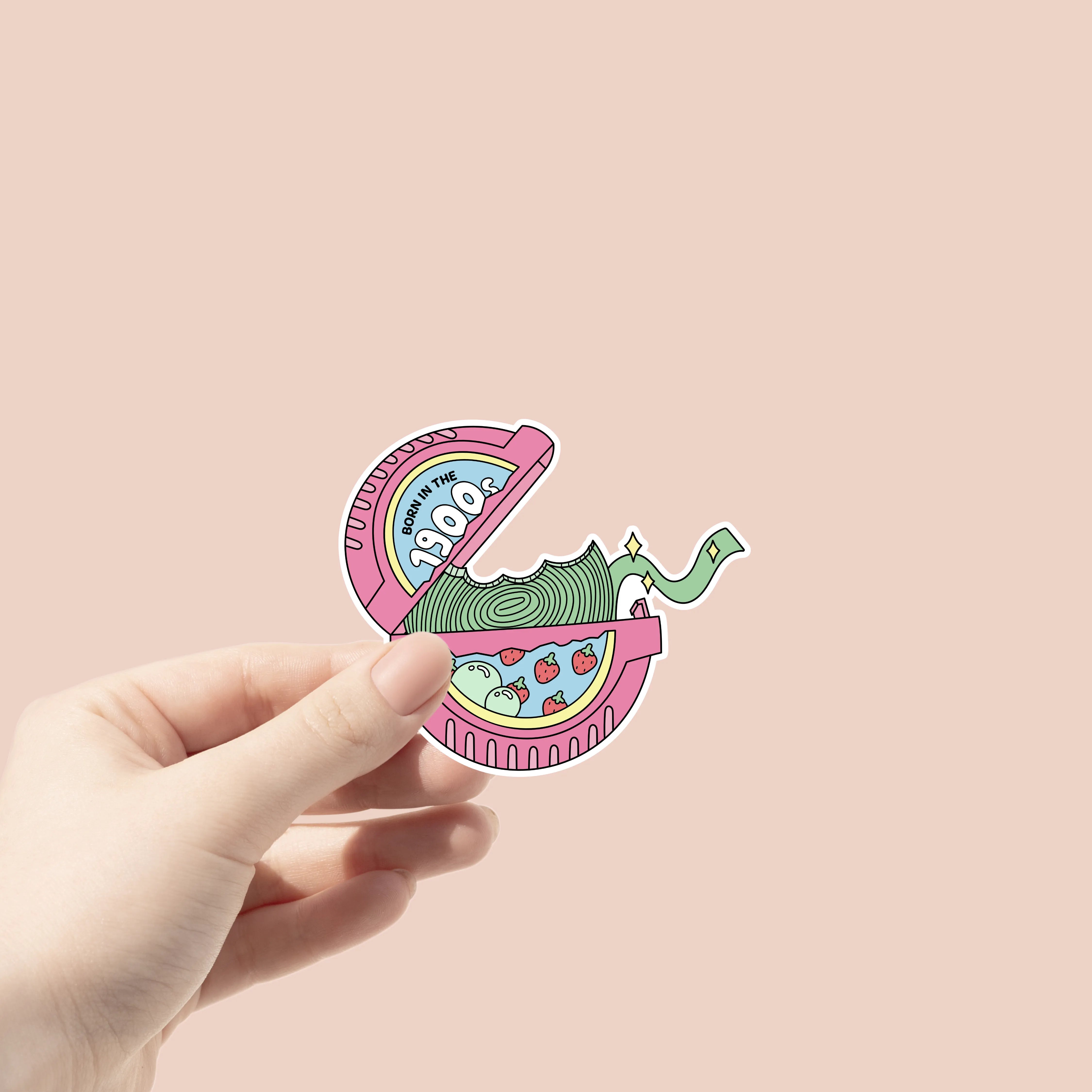 Born in the 1990's Bubblegum Roll Sticker Glitter Paper Scissors sticker art-noise.myshopify.com born-in-the-1990s-bubblegum-roll-sticker Born in the 1990's Bubblegum Roll Sticker Glitter Paper Scissors sticker art-noise.myshopify.com born-in-the-1990s-bubblegum-roll-sticker