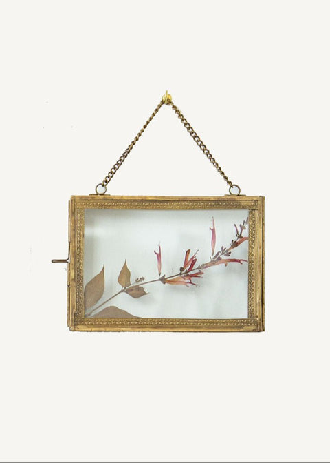 Brass Hanging Photo Frame Clementine Home Floral Gift product_type art-noise.myshopify.com brass-hanging-photo-frame