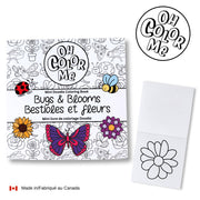 Oh Color Me - Mini Colouring Book - Bugs and Blooms