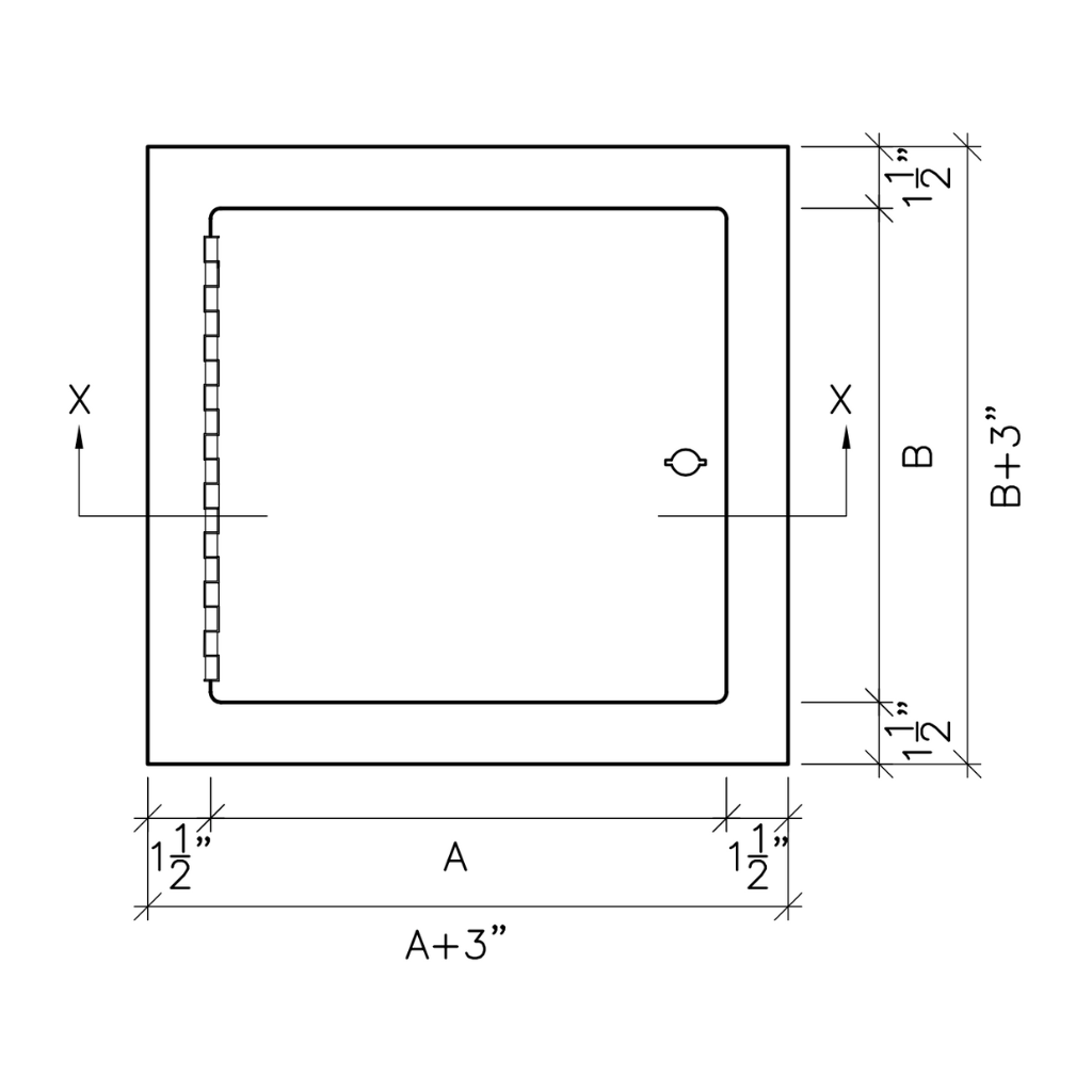 Byson Steel Access Panels - ULC Fire Rated, Wall only