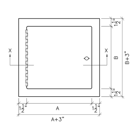 Byson Steel Access Panels - ULC Fire Rated, Wall only