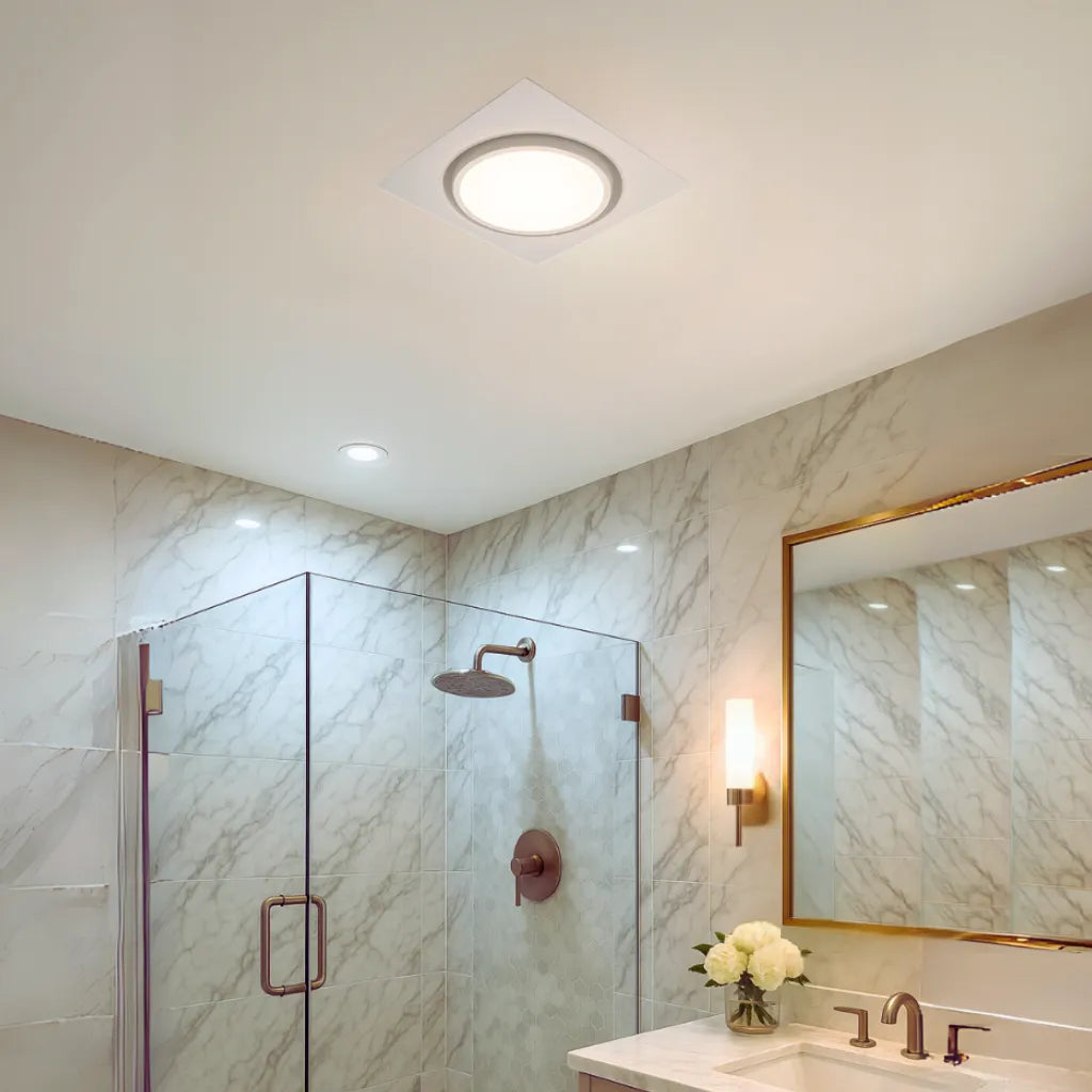  BysonX Lumaire 80CFM 0.3–0.4 Sones Bathroom Fan Large Round LED Light cETLus HVI2100 Energy Star - Slim & Humidity+ Models Byson  art-noise.myshopify.com bysonx-lumaire-80cfm-0-3-0-4-sones-bathroom-fan-large-round-led-light-cetlus-hvi2100-energy-star-slim-humidity-models