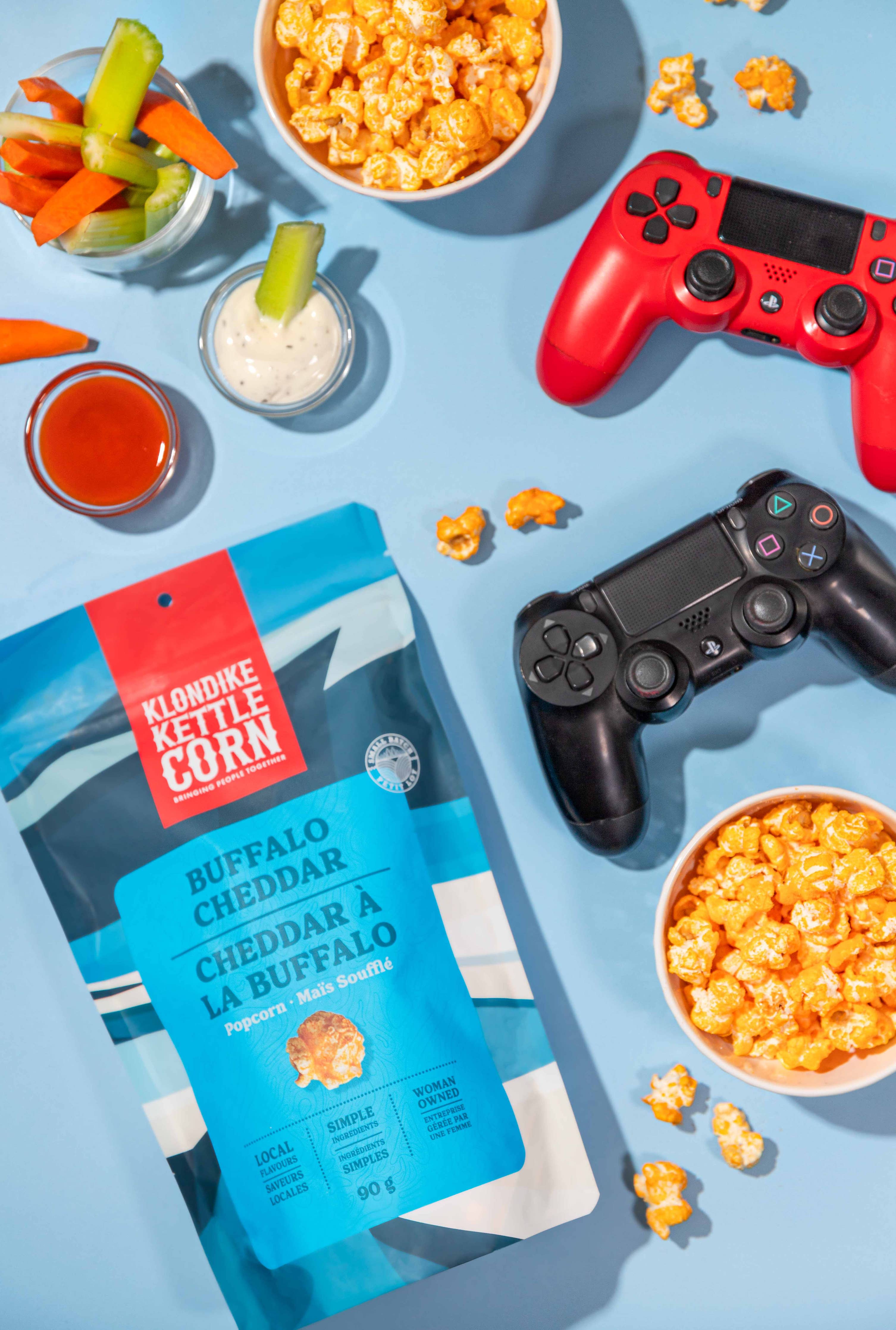 Buffalo Cheddar Popcorn
