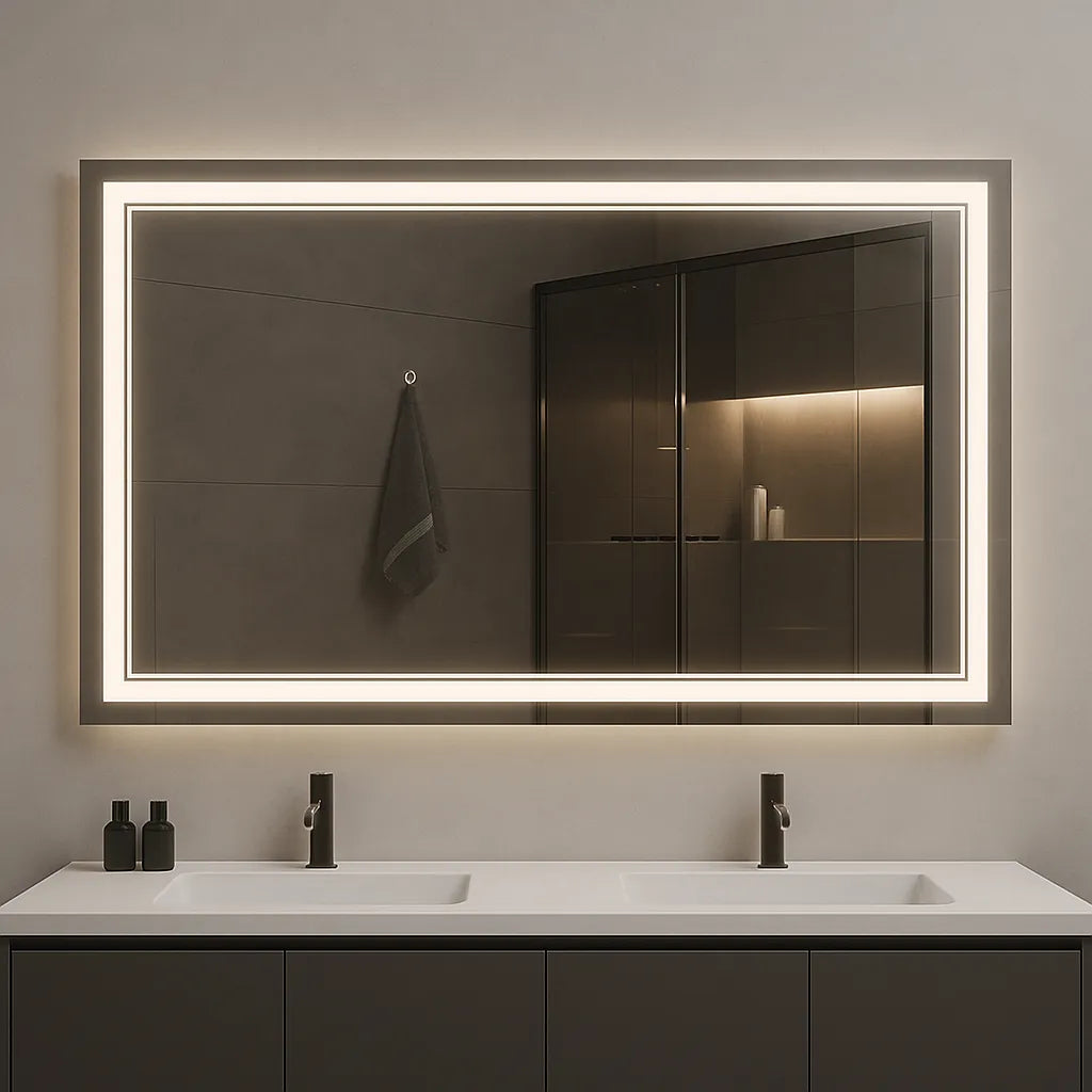  Nebula PureGlow Frameless LED Vanity Mirror – Anti-Fog, Dimmable | 24–60" Sizes Good Day Building Supply Inc. Mirror art-noise.myshopify.com nebula-pureglow-frameless-led-vanity-mirror-anti-fog-dimmable-24-60-sizes