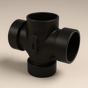 LESSO ABS Double Sanitary Tee – 1 1/2" Hub DWV Fitting Good Day Building Supply Inc. Plumbing Fittings art-noise.myshopify.com lesso-abs-double-sanitary-tee-1-1-2-hub-dwv-fitting