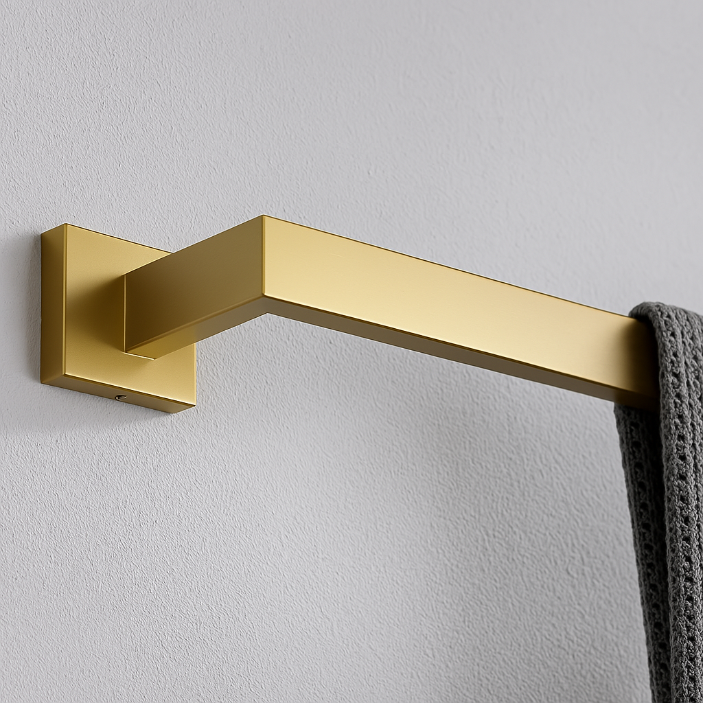 3-Piece Matte Black Bathroom Hardware Set – Towel Bar + Hook + TP