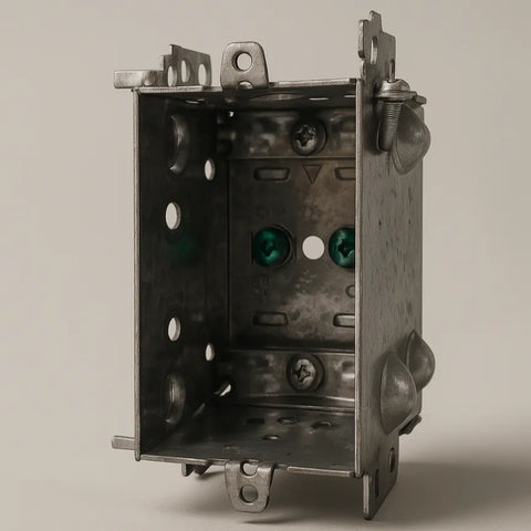  1‑Gang Gangable Electrical Box 3x2x2 ½ – Galvanized Steel, ETL Listed Good Day Building Supply Inc. Electrical Device Box art-noise.myshopify.com 1-gang-gangable-electrical-box-3x2x2-galvanized-steel-etl-listed