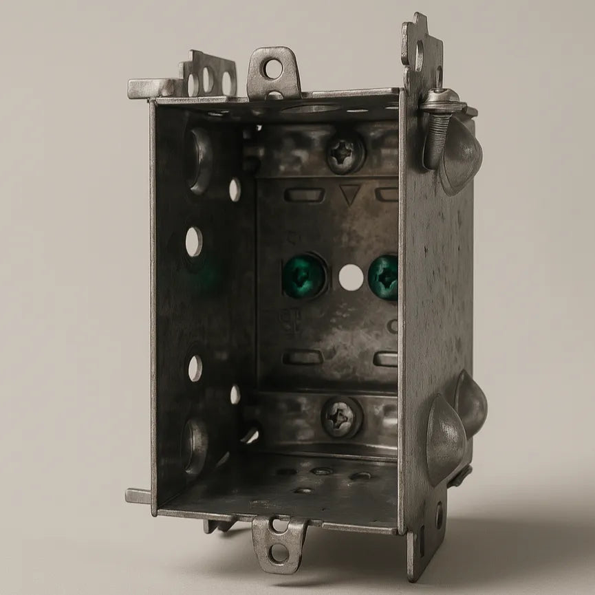  1‑Gang Gangable Electrical Box 3x2x2 ½ – Galvanized Steel, ETL Listed Good Day Building Supply Inc. Electrical Device Box art-noise.myshopify.com 1-gang-gangable-electrical-box-3x2x2-galvanized-steel-etl-listed