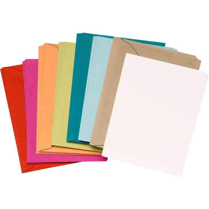 Asst A2 Foldnote Cards &amp; Envelopes S/28
