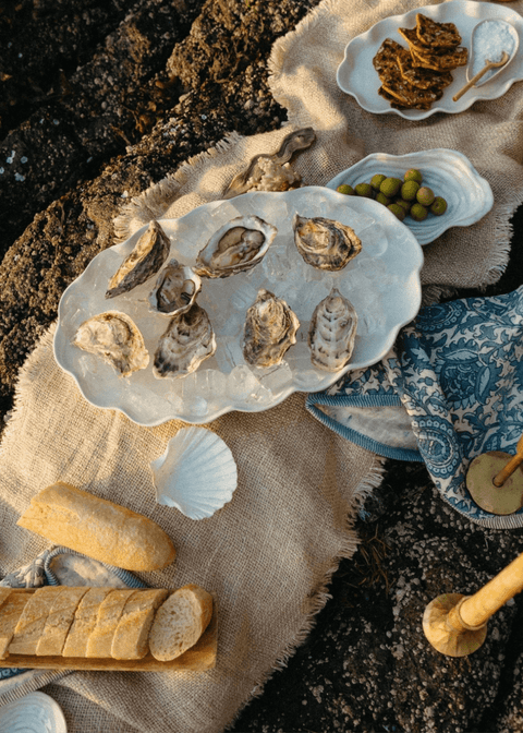 Calypso Scalloped Platter – Set of 2