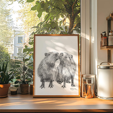 Capybaras Illustration