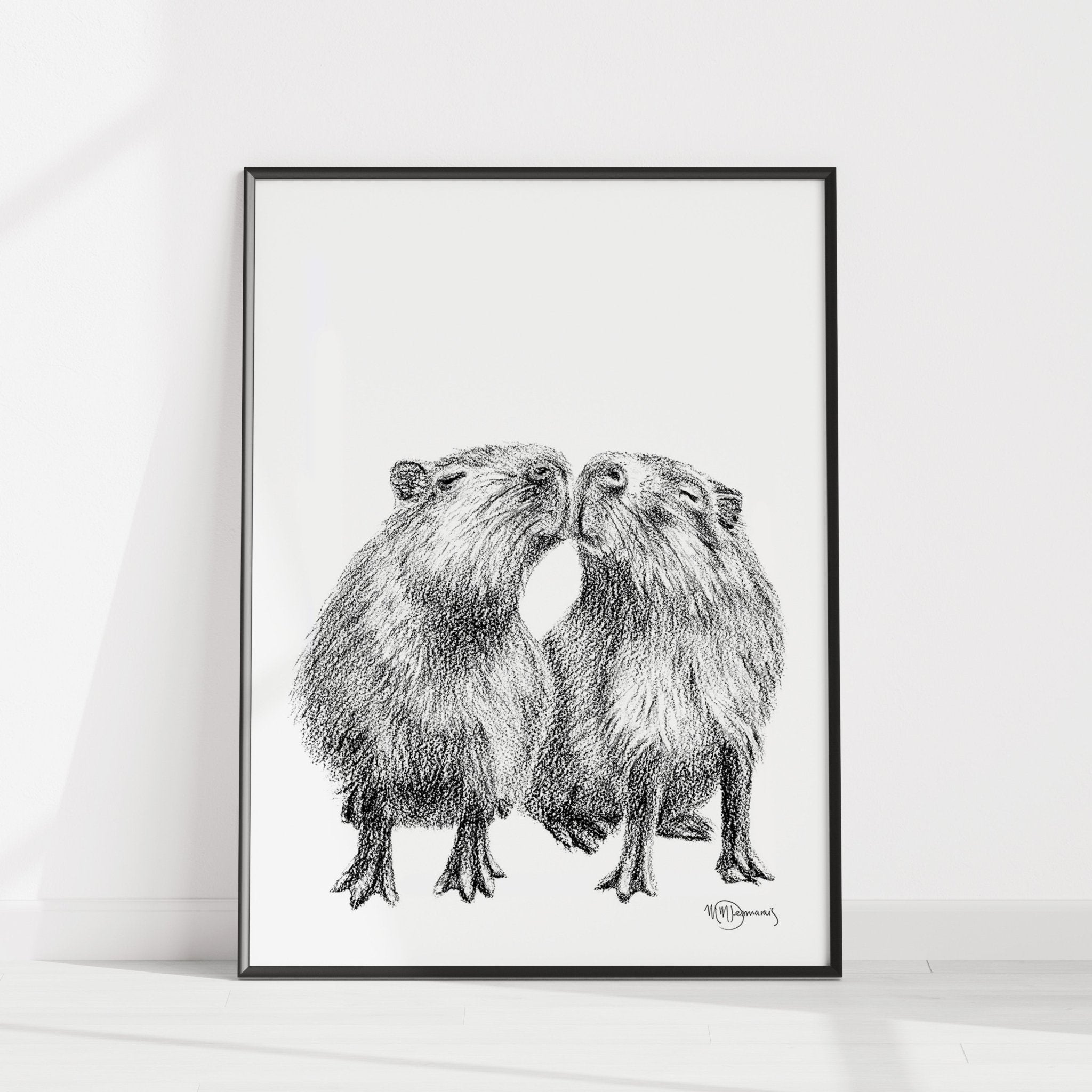 Capybaras Illustration