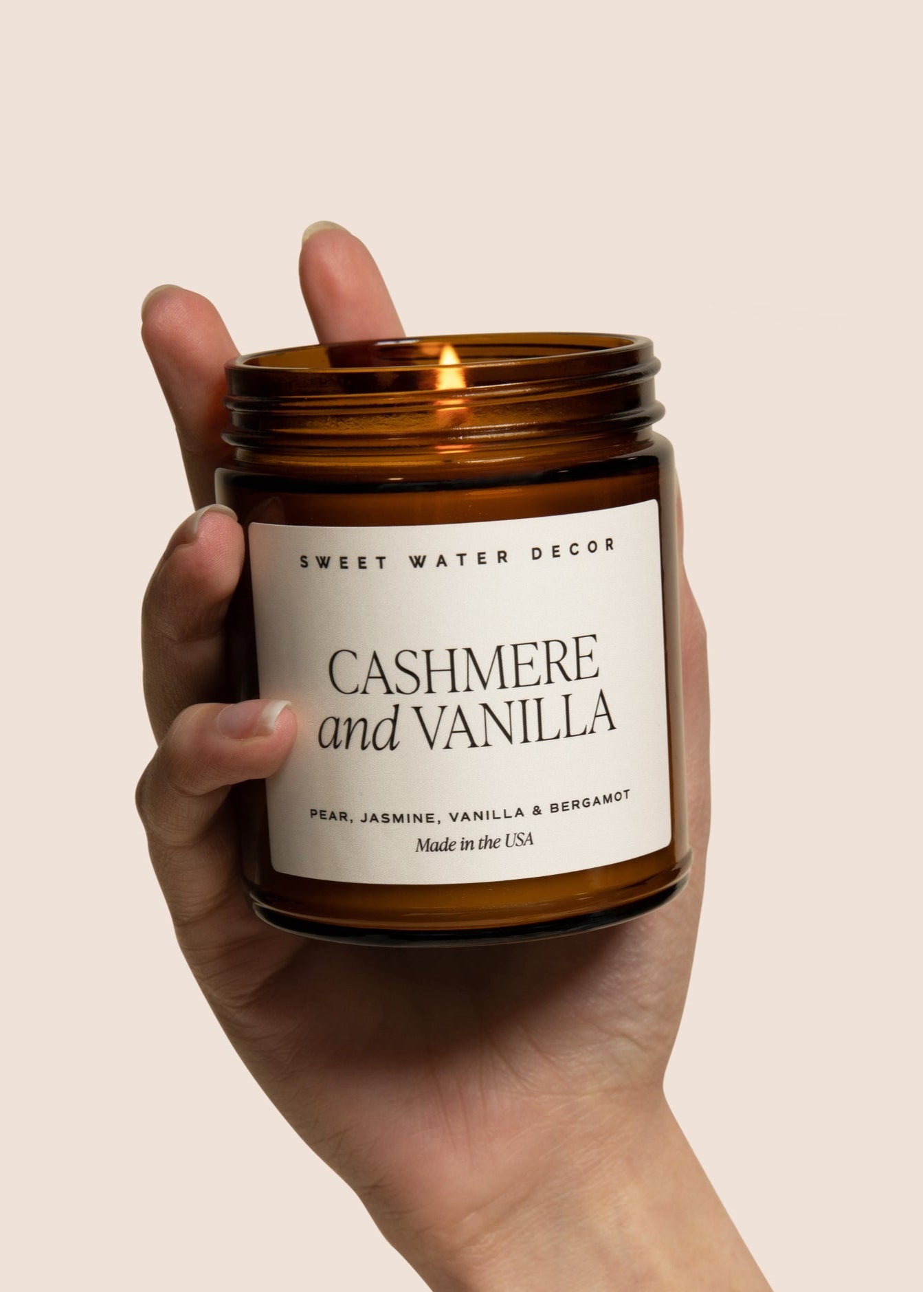 Cashmere and Vanilla Candle Clementine Home Floral Gift product_type art-noise.myshopify.com cashmere-and-vanilla-candle