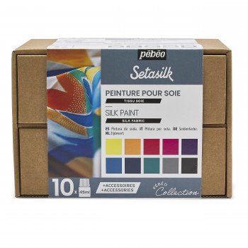 Setasilk - Collection Case 10 x 45 ml - Art Noise Setasilk - Collection Case 10 x 45 ml Pebeo Silk Paint art-noise.myshopify.com setasilk-collection-case-10-x-45-ml