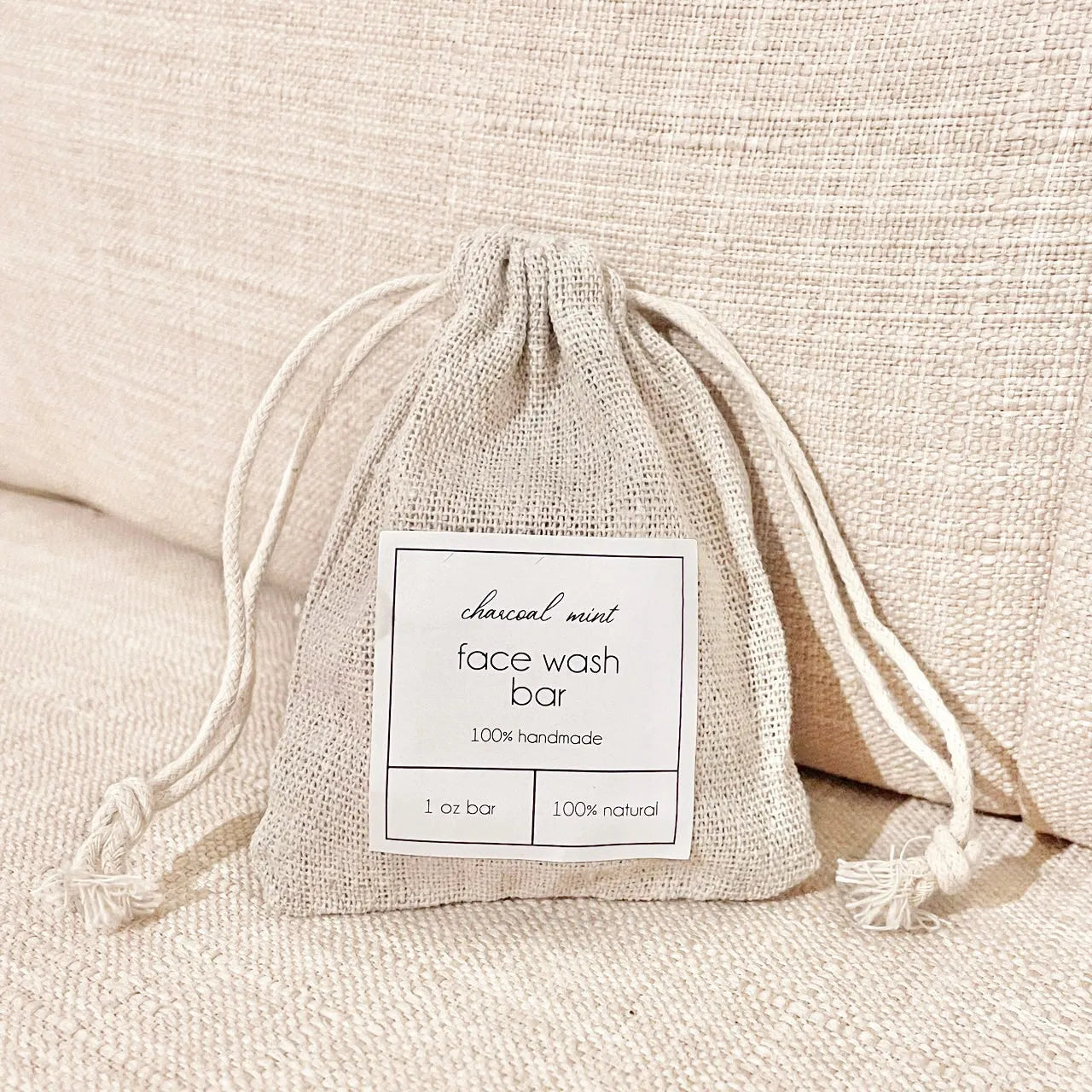  Charcoal Mint Face Wash Bar Eco Beige Face Cleanser art-noise.myshopify.com charcoal-mint-face-wash-bar