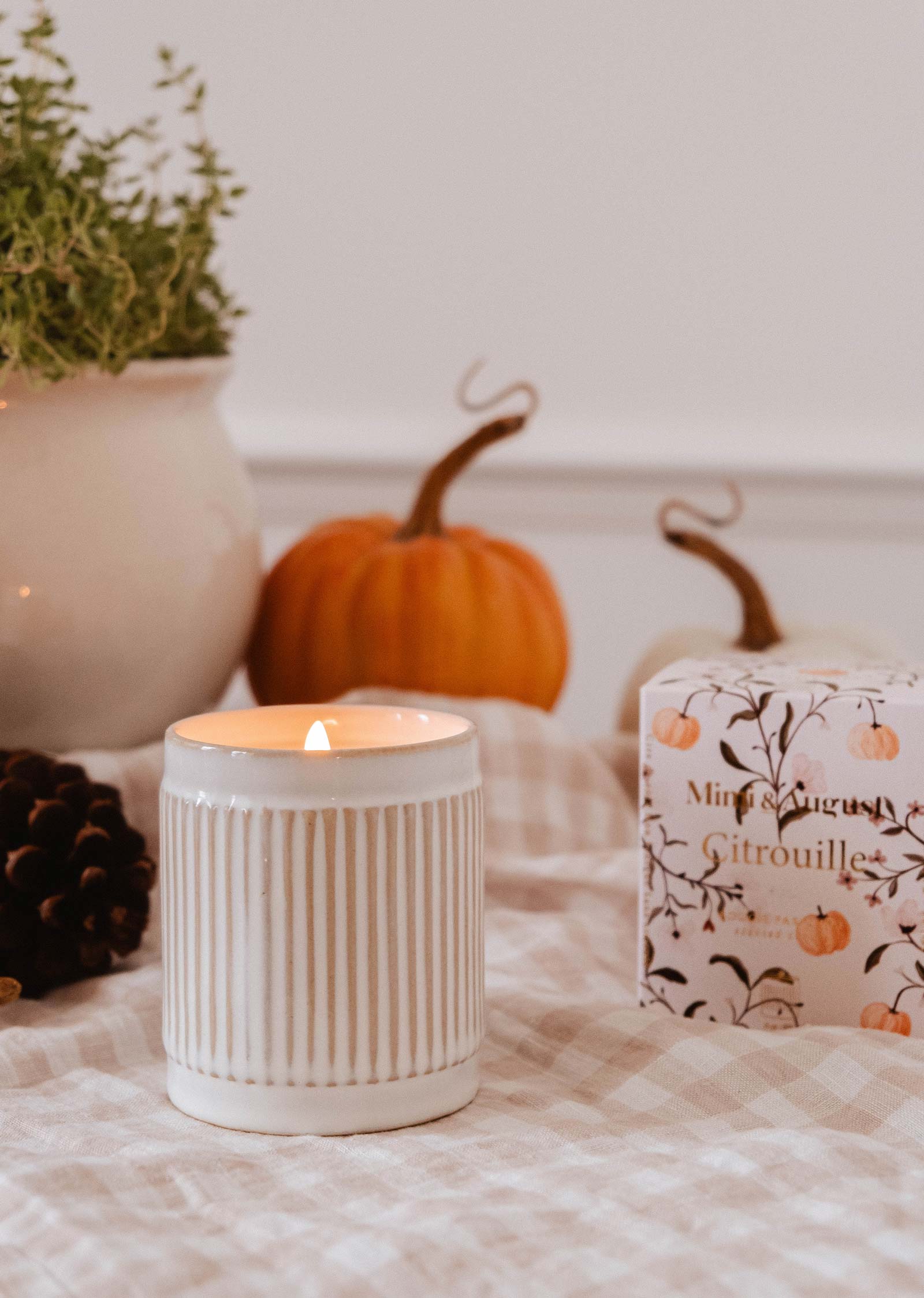 Citrouille - Reusable Candle Mimi & August Home - Decor art-noise.myshopify.com citrouille-reusable-candle